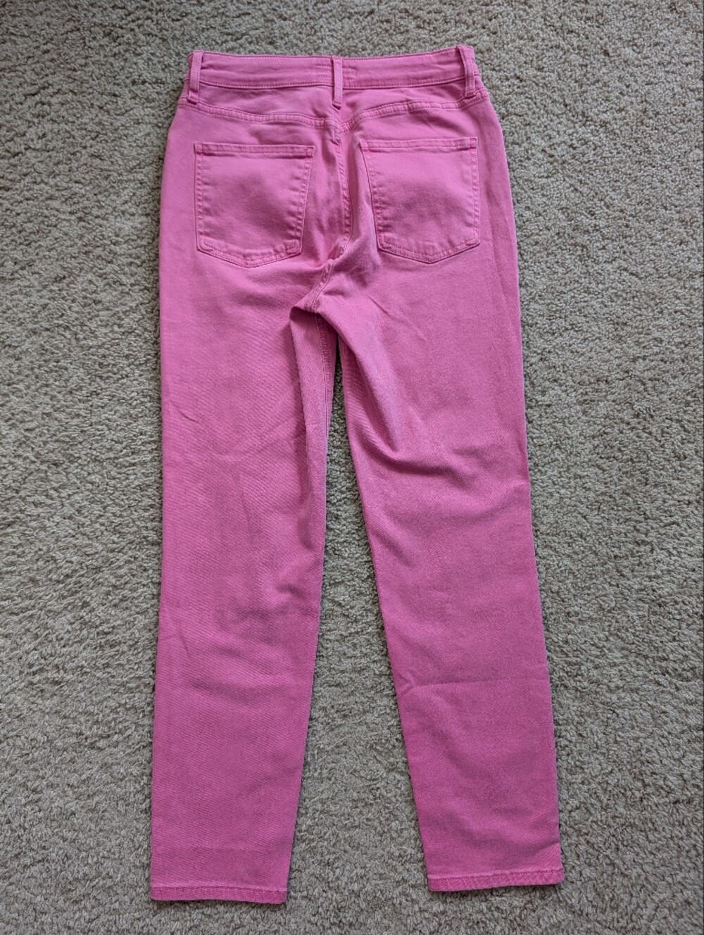Kut From the Kloth Pink Naomi High Rise FAB AB Girlfriend Ankle Straight Jean 4L - Picture 4 of 15